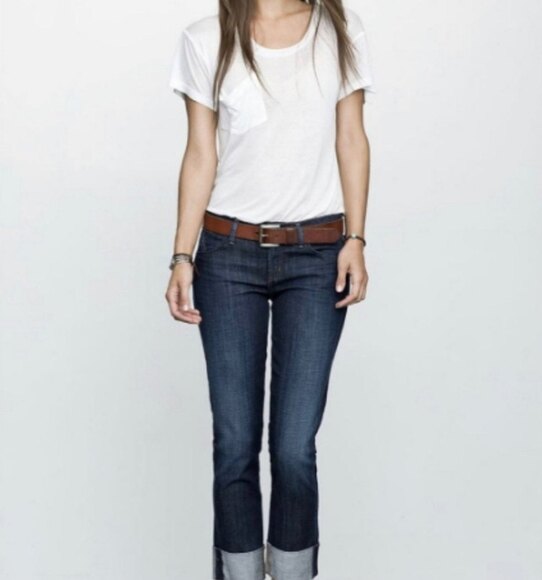 Citizens of Humanity Dani Cropped Straight Leg Cuffed Medium Wash Size 28 - Picture 1 of 10